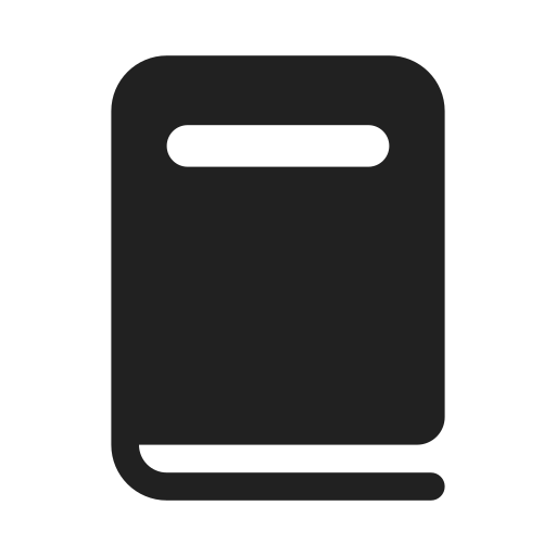 Ic, fluent, book, filled icon
