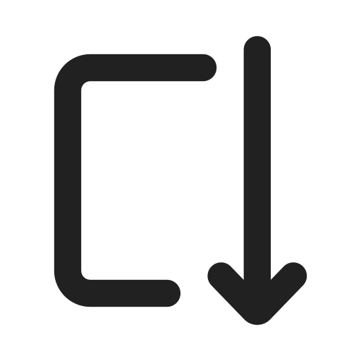 Ic, fluent, arrow, autofit, down icon
