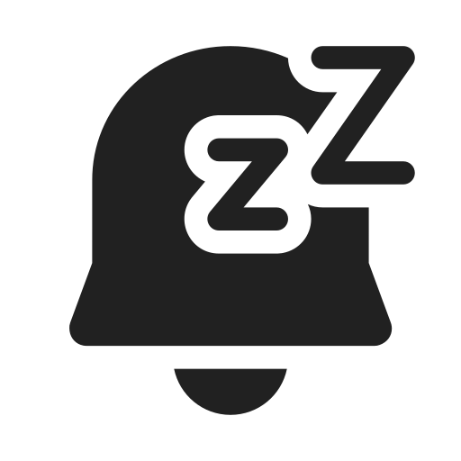 Ic, fluent, alert, snooze, filled icon
