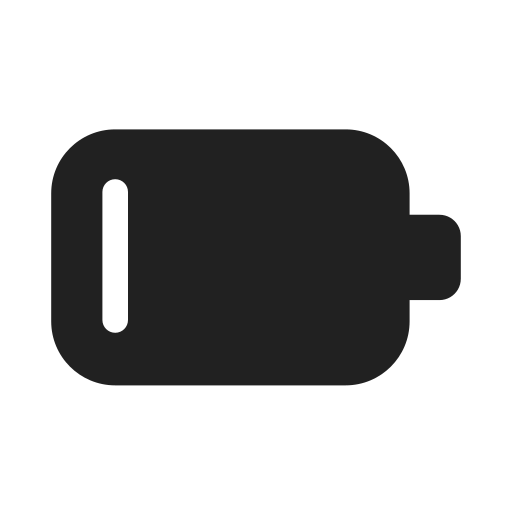 Ic, fluent, battery, 1, filled icon
