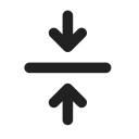 Ic,Fluent,Arrow,Minimize,Vertical,Filled ok 