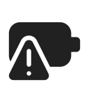 Ic,Fluent,Battery,Warning,Filled