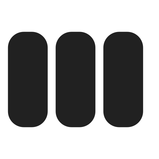 Ic, fluent, align, space, evenly, horizontal, filled icon