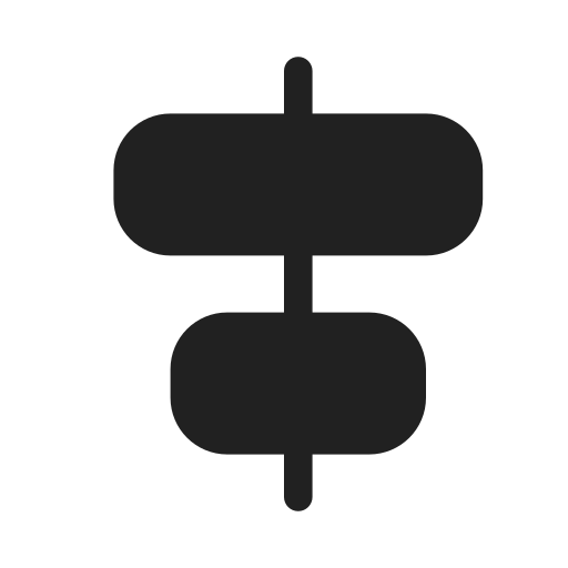 Ic, fluent, align, center, vertical, filled icon