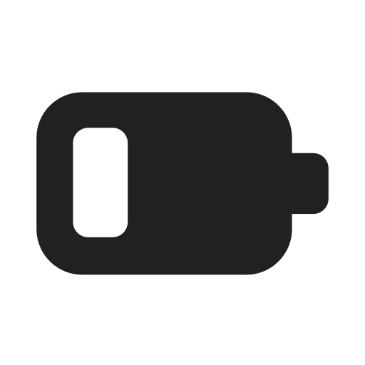 Ic, fluent, battery, 3, filled icon