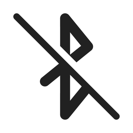 Ic, fluent, bluetooth, disabled, filled icon