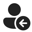 Ic,Fluent,Person,Arrow,Left,Filled