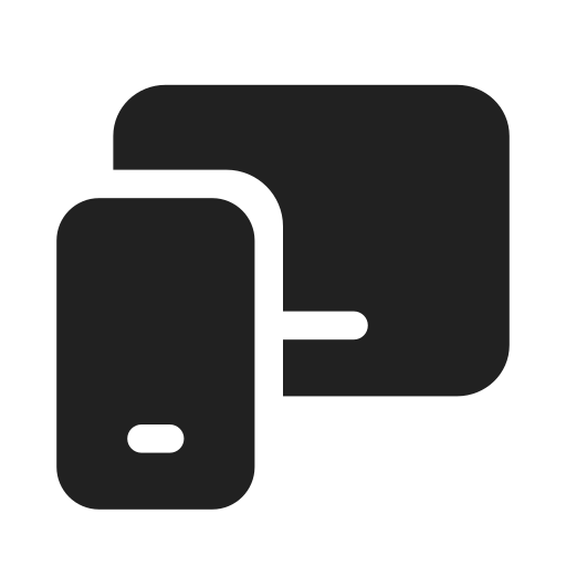 Ic, fluent, phone, tablet, filled icon