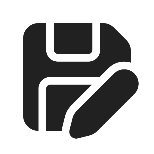 Ic, fluent, save, edit, filled icon