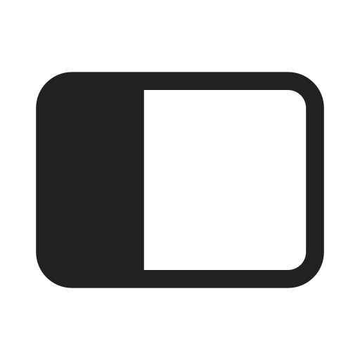 Ic, fluent, panel, left, filled icon
