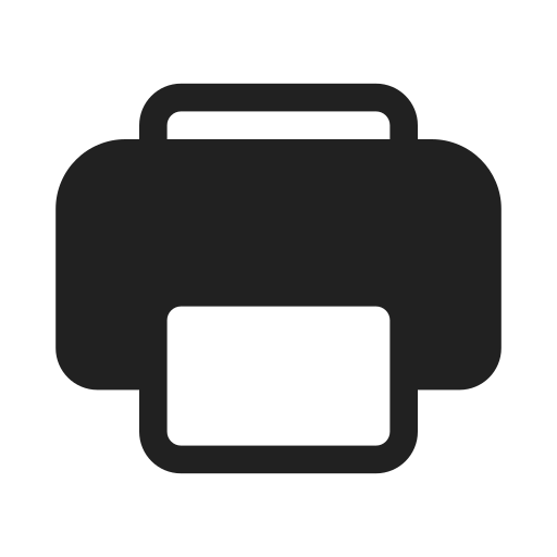Ic, fluent, print, filled icon