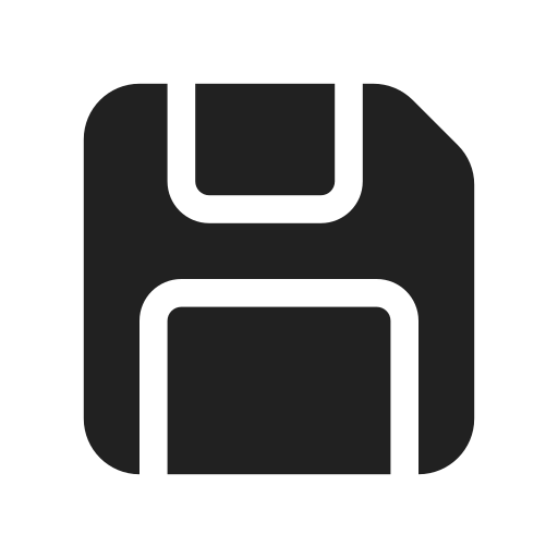 Ic, fluent, save, filled icon