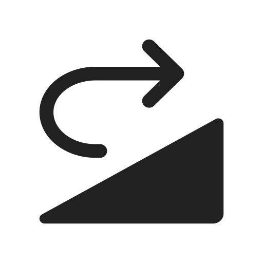 Ic, fluent, rotate, right, filled icon
