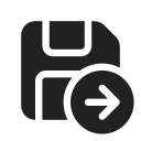 Ic,Fluent,Save,Arrow,Right,Filled