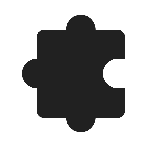 Ic, fluent, puzzle, piece, filled icon