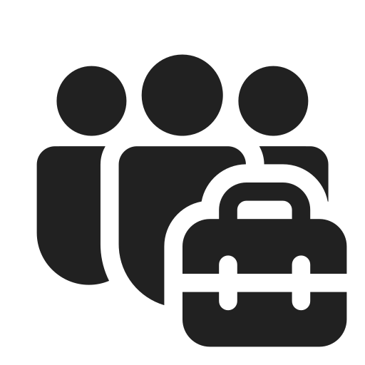 Ic, fluent, people, team, toolbox, filled icon