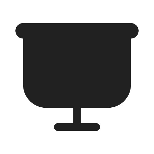 Ic, fluent, projection, screen, filled icon
