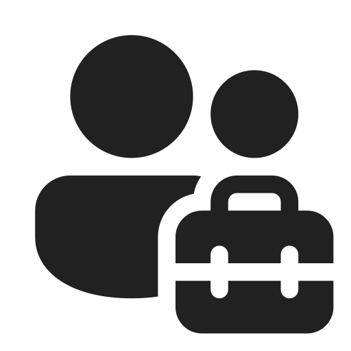 Ic, fluent, people, toolbox, filled icon