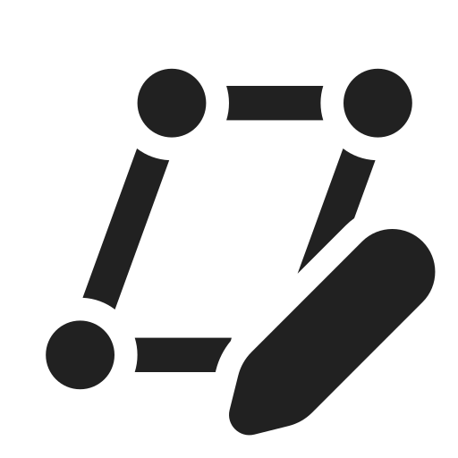 Ic, fluent, select, object, skew, edit, filled icon