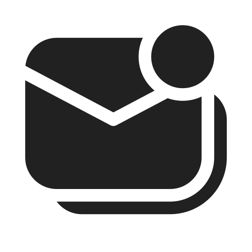 Ic, fluent, mail, all, unread, filled icon