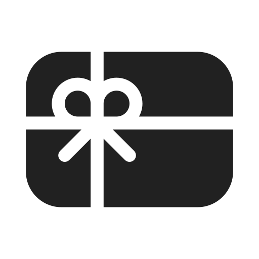 Ic, fluent, gift, card, filled icon