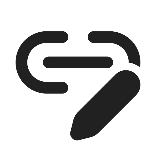 Ic, fluent, link, edit, filled icon