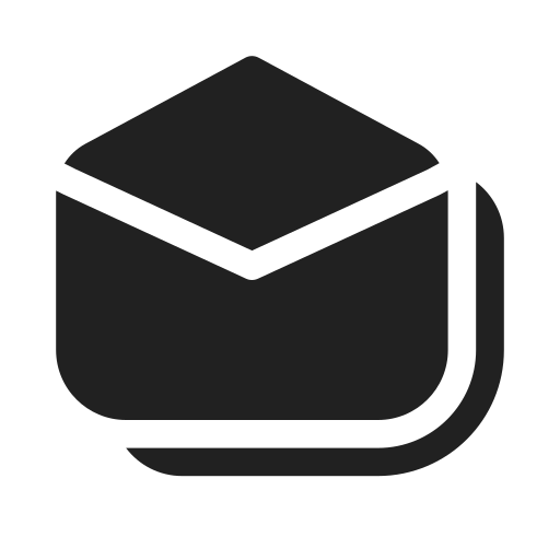 Ic, fluent, mail, all, read, filled icon