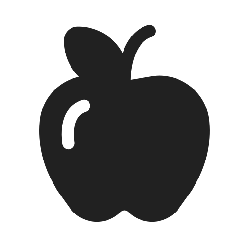 Ic, fluent, food, apple, filled icon