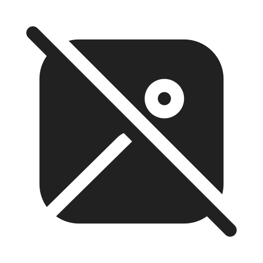 Ic, fluent, image, off, filled icon