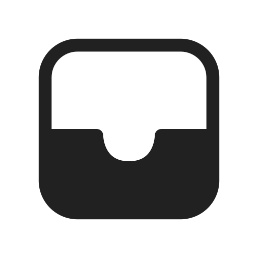 Ic, fluent, mail, inbox, filled icon