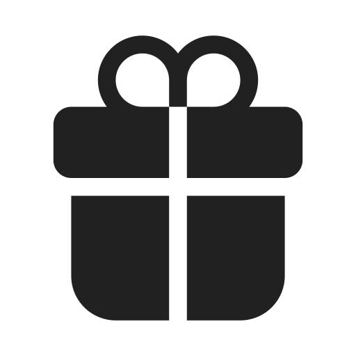 Ic, fluent, gift, filled icon