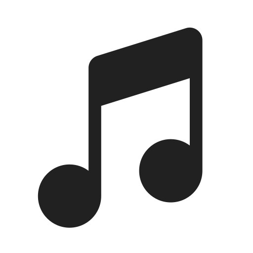 Ic, fluent, music, note, filled icon