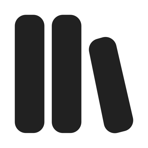 Ic, fluent, library, filled icon