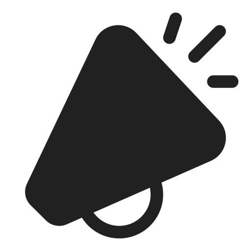 Ic, fluent, megaphone, loud, filled icon