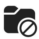 Ic,Fluent,Folder,Prohibited,Filled