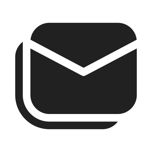 Ic, fluent, mail, copy, filled icon