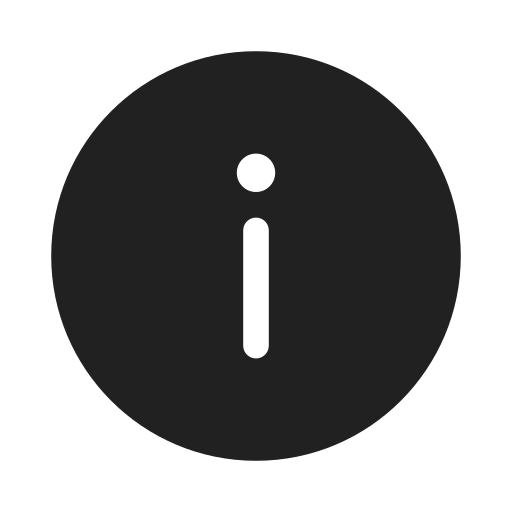 Ic, fluent, info, filled icon