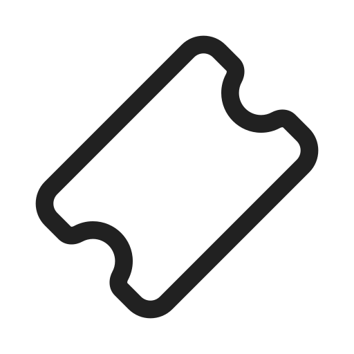 Ic, fluent, ticket, diagonal, regular icon