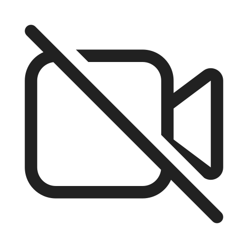 Ic, fluent, video, off, regular icon