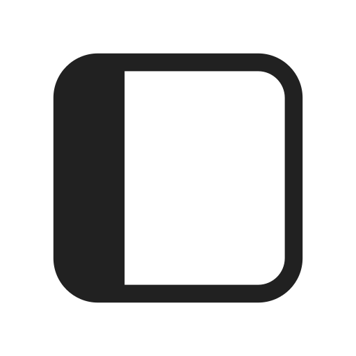 Ic, fluent, window, header, vertical, regular icon