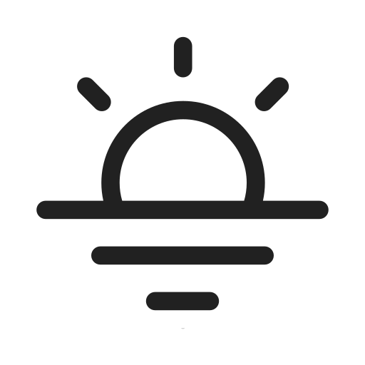 Ic, fluent, weather, sunny, low, regular icon