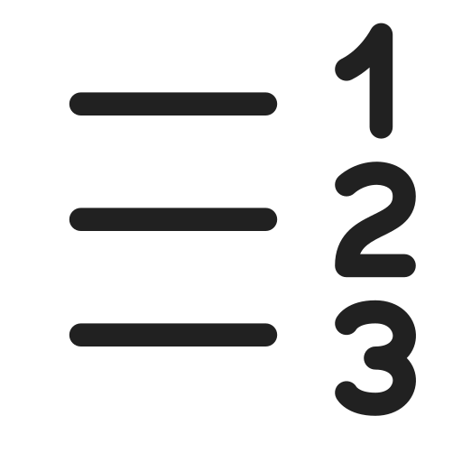 Ic, fluent, text, number, list, rtl, regular icon