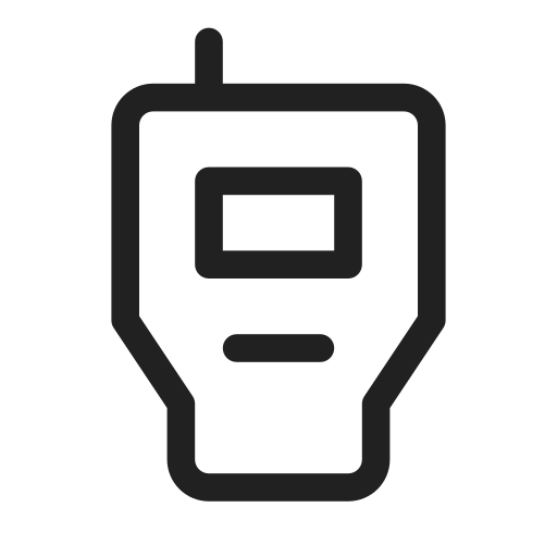 Ic, fluent, walkie, talkie, regular icon