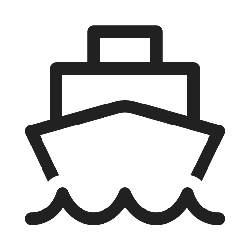 Ic, fluent, vehicle, ship, regular icon