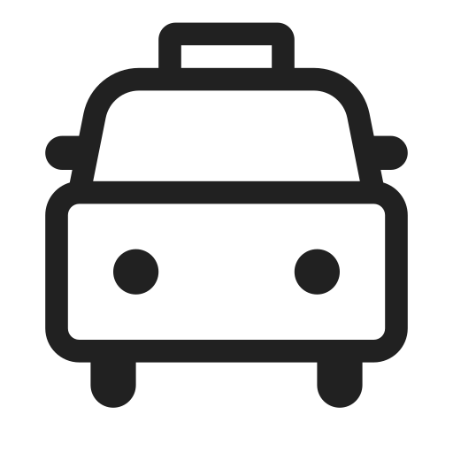 Ic, fluent, vehicle, cab, regular icon