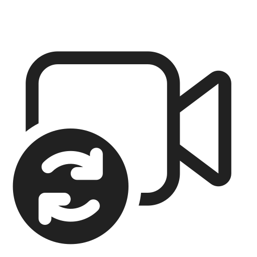 Ic, fluent, video, sync, regular icon