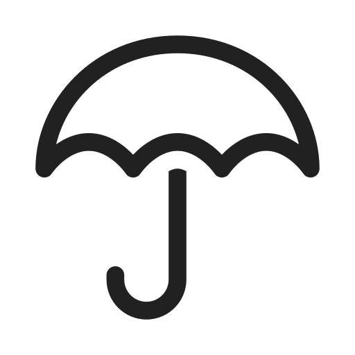 Ic, fluent, umbrella, regular icon