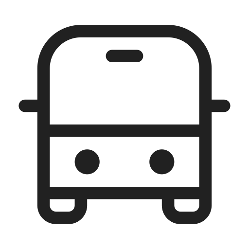 Ic, fluent, vehicle, bus, regular icon