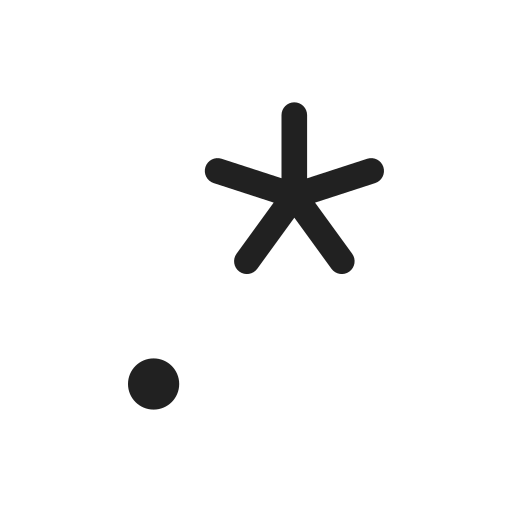 Ic, fluent, text, period, asterisk, regular icon