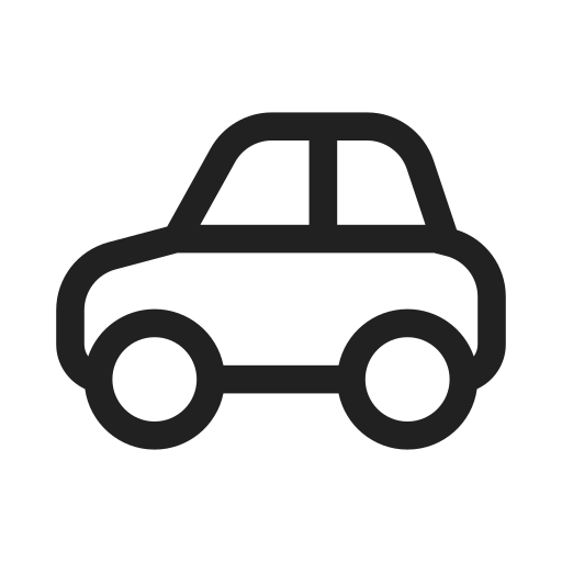 Ic, fluent, vehicle, car, profile, rtl, regular icon